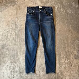 AGOLDE Sophie High Rise Crop Skinny Jean‎ Raw Hem in Claremont Size 31